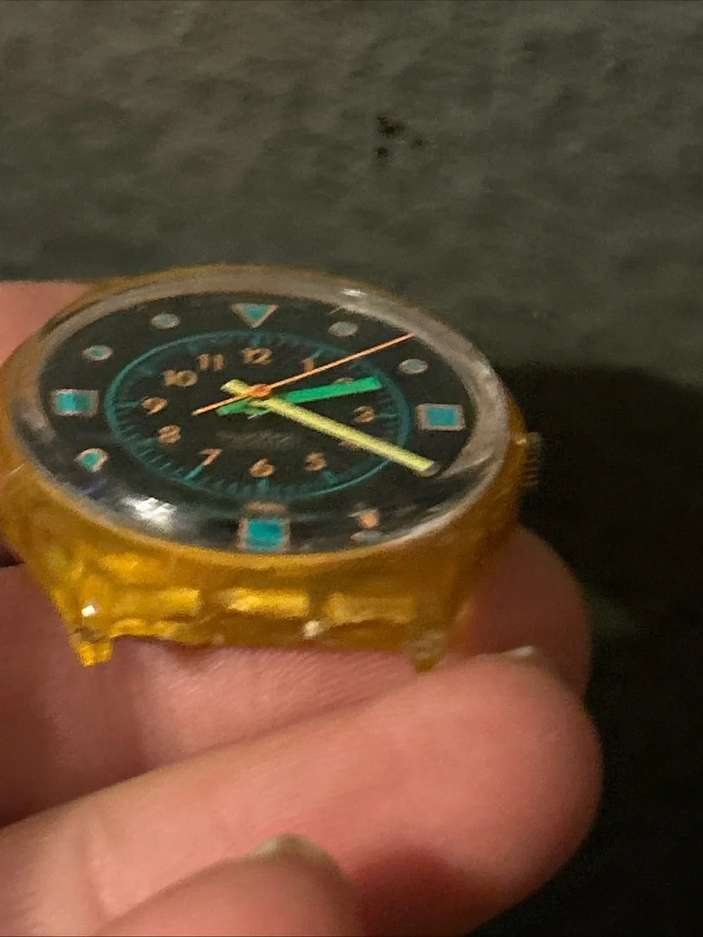 Vintage Swatch Watch Bondi diver GK115 80s Watch Display or parts not tested WOW